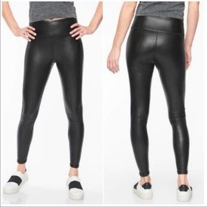 Althleta size small S fake leather leggings spandex